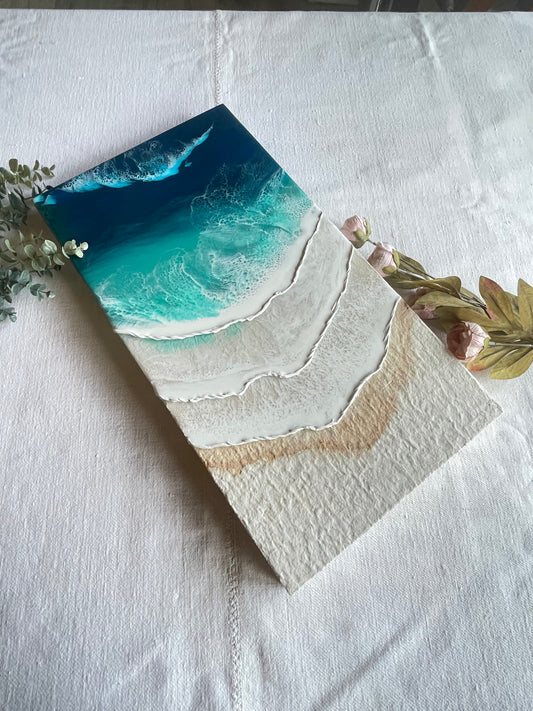 Resin art ocean waves/seascape wall art/painting